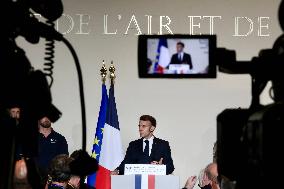 President Macron Speech at Air Base 101 - Toulouse