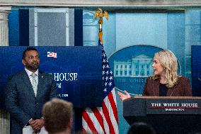 White House Press Secretary Leavitt Holds Press Briefing in Washington, DC