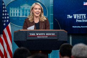 White House Press Secretary Leavitt Holds Press Briefing in Washington, DC