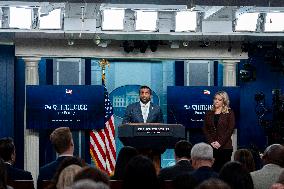 White House Press Secretary Leavitt Holds Press Briefing in Washington, DC