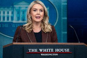 White House Press Secretary Leavitt Holds Press Briefing in Washington, DC
