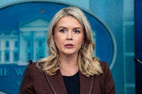 White House Press Secretary Leavitt Holds Press Briefing in Washington, DC