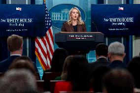 White House Press Secretary Leavitt Holds Press Briefing in Washington, DC