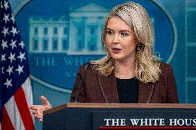 White House Press Secretary Leavitt Holds Press Briefing in Washington, DC