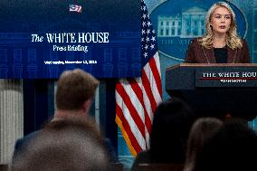 White House Press Secretary Leavitt Holds Press Briefing in Washington, DC