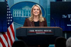 White House Press Secretary Leavitt Holds Press Briefing in Washington, DC