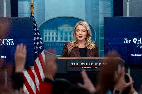 White House Press Secretary Leavitt Holds Press Briefing in Washington, DC
