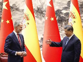 Spanish King Felipe VI visits China