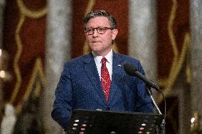 Speak Johnson Presser After US House Vote to Reopen the US Government