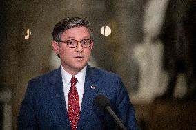 Speak Johnson Presser After US House Vote to Reopen the US Government