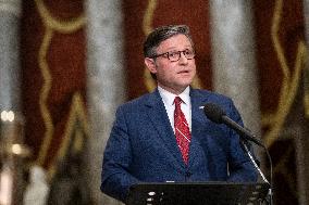 Speak Johnson Presser After US House Vote to Reopen the US Government