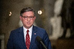 Speak Johnson Presser After US House Vote to Reopen the US Government