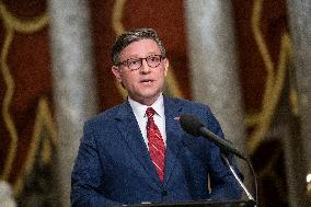 Speak Johnson Presser After US House Vote to Reopen the US Government