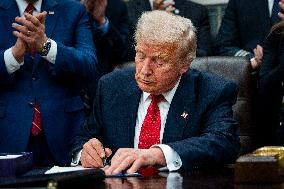 President Trump Signs Funding Bill To Reopen The Federal Government