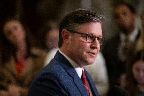 Speak Johnson Presser After US House Vote to Reopen the US Government