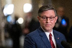 Speak Johnson Presser After US House Vote to Reopen the US Government