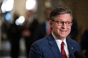 Speak Johnson Presser After US House Vote to Reopen the US Government