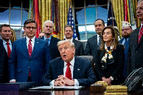 President Trump Signs Funding Bill To Reopen The Federal Government