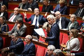 Suspension Of Pension Reform At The National Assembly - Paris