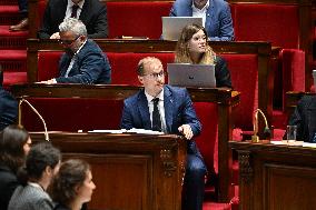 Suspension Of Pension Reform At The National Assembly - Paris
