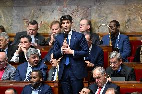 Suspension Of Pension Reform At The National Assembly - Paris