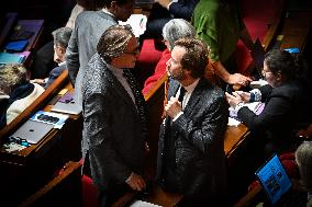 Suspension Of Pension Reform At The National Assembly - Paris