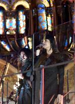 Clara Luciani During Christmas Opening At Galeries Lafayette - Paris