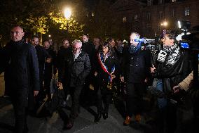 Anne Hidalgo At 2015 Attacks Commemoration - Paris