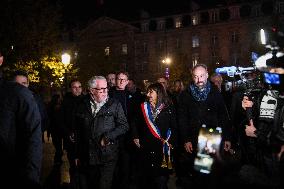 Anne Hidalgo At 2015 Attacks Commemoration - Paris