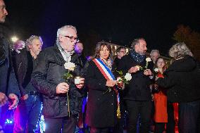 Anne Hidalgo At 2015 Attacks Commemoration - Paris