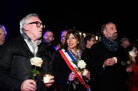 Anne Hidalgo At 2015 Attacks Commemoration - Paris