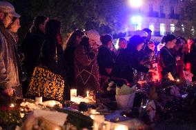 Anne Hidalgo At 2015 Attacks Commemoration - Paris