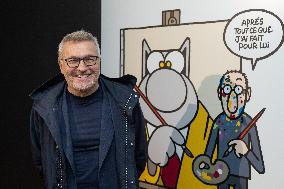 Exclusive - Philippe Geluck Exhibition Opens - Paris
