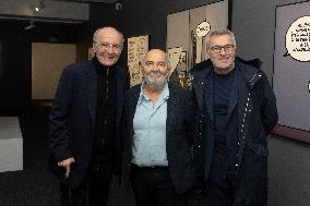 Exclusive - Philippe Geluck Exhibition Opens - Paris