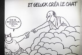 Exclusive - Philippe Geluck Exhibition Opens - Paris
