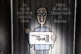 Exclusive - Philippe Geluck Exhibition Opens - Paris