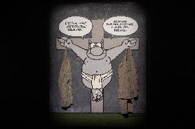 Exclusive - Philippe Geluck Exhibition Opens - Paris