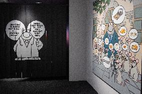 Exclusive - Philippe Geluck Exhibition Opens - Paris
