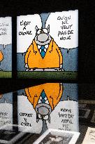 Exclusive - Philippe Geluck Exhibition Opens - Paris