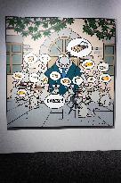 Exclusive - Philippe Geluck Exhibition Opens - Paris