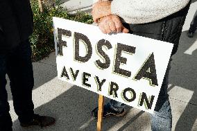 Farmers Mobilize Against Macron In Toulouse - France