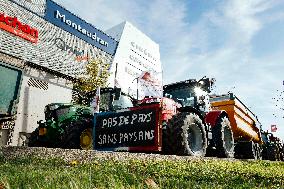 Farmers Mobilize Against Macron In Toulouse - France