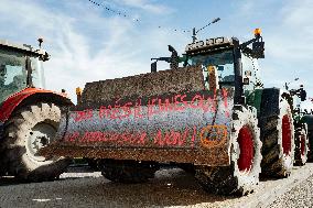 Farmers Mobilize Against Macron In Toulouse - France