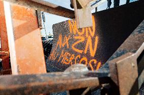 Farmers Mobilize Against Macron In Toulouse - France