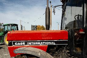 Farmers Mobilize Against Macron In Toulouse - France