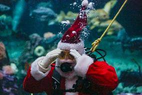 Santa Claus at the Vancouver Aquarium - Canada
