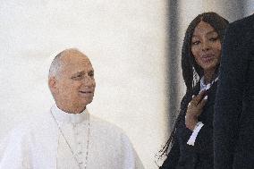 Naomi Campbell Meets Pope Leo XIV - Vatican
