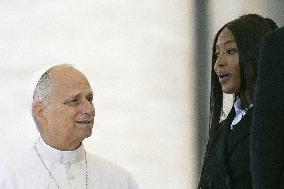 Naomi Campbell Meets Pope Leo XIV - Vatican
