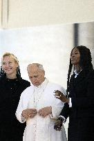 Naomi Campbell Meets Pope Leo XIV - Vatican