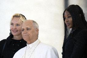 Naomi Campbell Meets Pope Leo XIV - Vatican